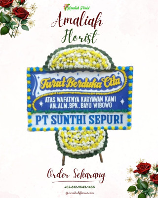 Papan Bunga Duka di Babakan Surabaya