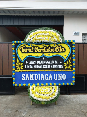 Papan Bunga Duka di Babakan Surabaya